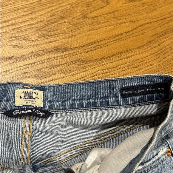 Citizens Of Humanity Emma High Rise Wide Leg Crop Jeans - Picture 4 of 5